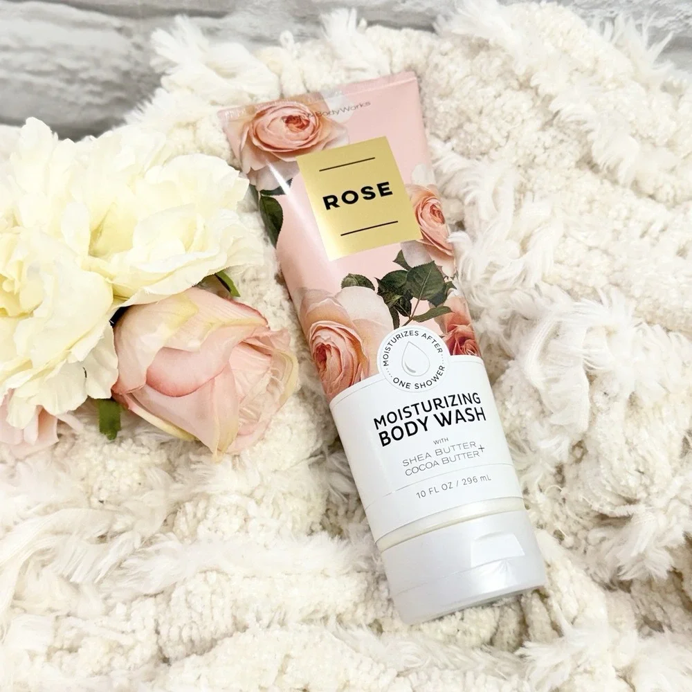 Bath & Body Works Rose Moisturizing Body Wash 10oz With Shea & Coco Butter NEW
